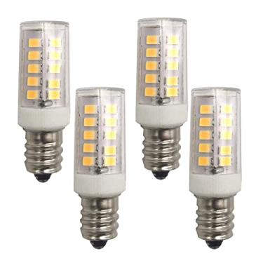 Imagem de QLEE Lâmpada LED 2W E12 Candelabro 12 V - 24 V Branco Quente 3000 K Lâmpada de Geladeira Lâmpada de Porta de Garagem Substituição 250lm 20W Lâmpada Halógena Não Regulável (E12 12 V/24 V Pacote com 4)