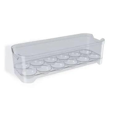 Imagem de Organizador de Ovos de Acrílico – Transparente, Empilhável e Resistente para Geladeira