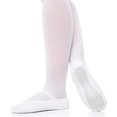 Imagem de Sapatilha Só Dança Meia Ponta F22A Napa Para Balé, Branco, 43