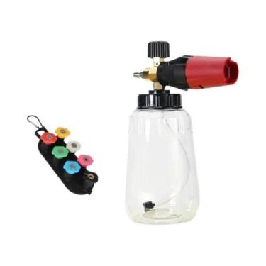 Imagem de Kit De Limpeza Para Carro E Casa Com Canhão De Espuma De Alta Pressão 