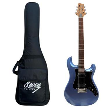 Imagem de Guitarra Seven SGT-277 HH Mod PRS Traste Inox Blue C/Bag - Seven Guita
