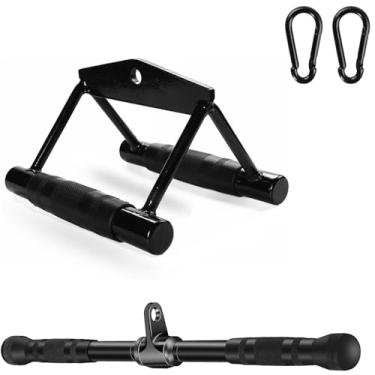 Imagem de WNOEY Acessórios de cabo para academia, conjunto de acessórios de máquina de cabos, acessórios suspensos LAT, acessórios de máquina de cabo, acessório para tríceps, acessórios de ginástica em casa