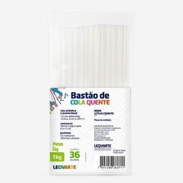 Imagem de Cola Quente Bastao Silicone Grossa 1kg Leoarte