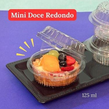 Imagem de 20 Un Embalagem Mini Doce Redondo Articulado 125ml Para Doce, Bolo de 
