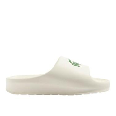 Imagem de Chinelo Masculino Lacoste Serve Slide 2.0 Off White 38