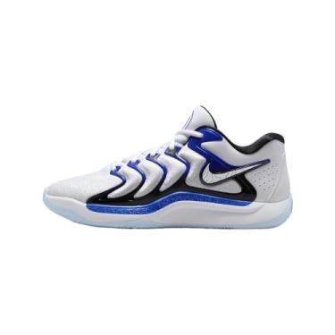 Imagem de Nike Tênis De Basquete Kd17 (Fj9487-100, Branco/Preto/Game Royal/Branco) Tamanho 11