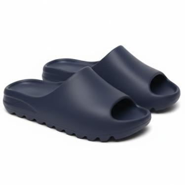 Imagem de Chinelo Nuvem Original Slide Retro 100% Eva Confortável Macio (AZUL/MARINHO, 43/44, BR, Adulto, Numérico, 33)