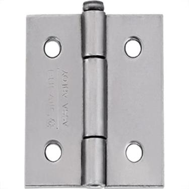 Imagem de Dobradica Silvana 850 Ferro Zincado Cartela 3 Pecas Com Parafuso 2'', 