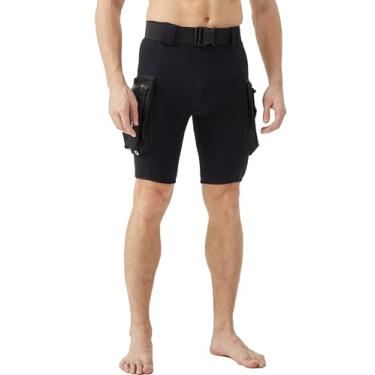 Imagem de Aunua Shorts masculinos de 2 mm com bolsos cargo grandes (9025 GG)