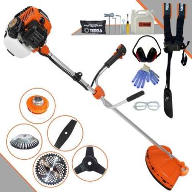 Imagem de Roçadeira Robusta À Gasolina Terra GR520-XP 52cc 2,5HP Máquina de Cort