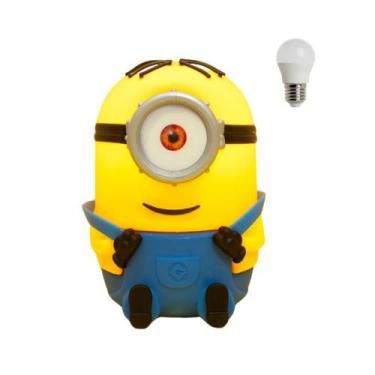 Imagem de Luminária Minions Stuart com Lâmpada LED Filme Meu Malvado Favorito - 