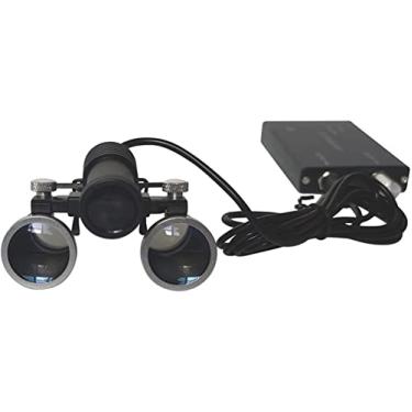 Imagem de Lupas, lupa com luz, lupas binoculares 3,5 x lupa de vidro óptico, lupa binocular de encaixe, luz de cabeça de LED confortável