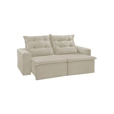 Imagem de Sofá Bia Veludo - Bege  2,00m - Ferreira Estofados