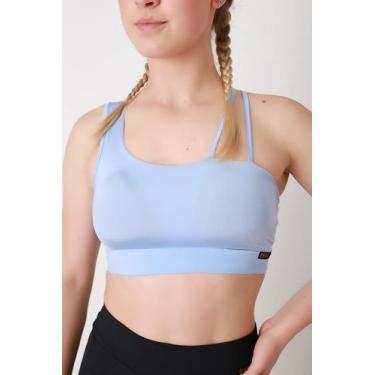 Imagem de Top Fitness com Alças - Julissa, G, Azul claro
