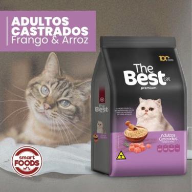 Imagem de Ração Premium The Best para Gatos Castrados  Frango e Arroz 10,1kg  35