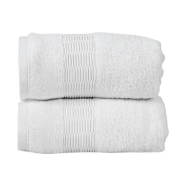Imagem de Toalha de Banho Gigante, Kit 2 Toalhas Banhão Banho Gigante 72x130cm 460g(Branco e Branco)