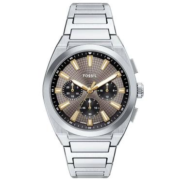 Imagem de Relógio Fossil Masculino Everett Prata - Fs6128/1cn Relógio Fossil Masculino Everett - Fs6128/1cn