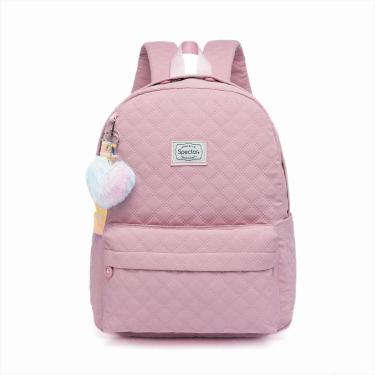 Imagem de Mochila Spector Feminina Escolar Juvenil Espaçosa Resistente Moderna-Feminino