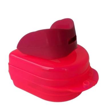 Imagem de Pulser Thunder Protetor Bucal Duplo Termo Moldável com Estojo, Para Lutas e Treinos, Cobertura Superior e Inferior, Ideal para Aparelho Ortodôntico (Rosa)