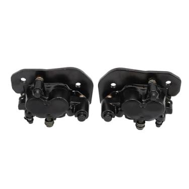 Imagem de Ymiko Conjunto de Pinça de Freio Dianteiro de 2 Peças Com Pastilhas Compatíveis Com Modelos Outlander 450 1000, Kit de Freio Lateral Esquerdo e Direito para Veículos ATV UTV Substituição de Ajuste
