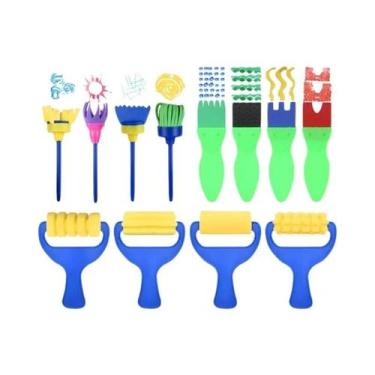 Imagem de Kit De Pincéis De Esponja Para Pintura DIY Para Iniciantes, Suprimento