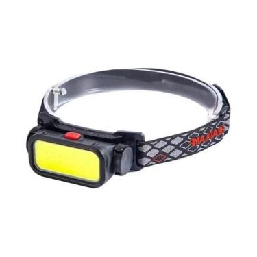 Imagem de Lanterna De Cabeça LED Recarregável Com 4 Modos, USB, À Prova D'Água, 