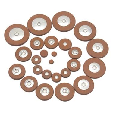 Imagem de menolana Conjunto de 25 peças de almofadas para saxofone alto. Leves, portáteis, práticas, profissionais e duráveis. Acessórios de substituição, Marrom