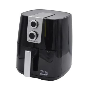 Imagem de Air Fryer Digital 4,5L, Fritadeira Elétrica Sem Óleo, Preta, 1500W, Timer 60 Min, Temperatura até 200°C, Antiaderente, 30x24,5x33cm