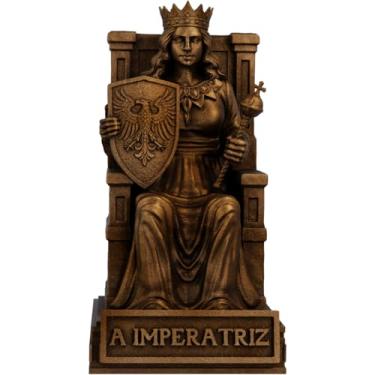 Imagem de Estátua A Imperatriz - Arcano Maior de Tarot (Cor Cobre Antigo)
