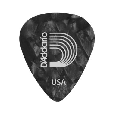 Imagem de Pacote c/10 Palhetas Para Guitarra de Celuloide 1CBKP2-10 - Preto Perola - Leve