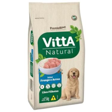 Imagem de Ração Vitta Natural Cães Filhotes Frango & Arroz 15 kg - PREMIER