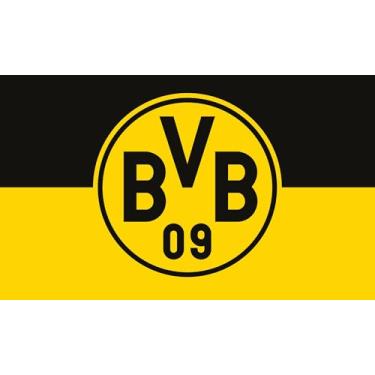 Imagem de Desert Cactus Bandeira do Borussia Dortmund FC BVB Alemanha Alemã Die Schwarzgelben Futebol 100% Poliéster Interior Exterior 0,9 x 1,5 m Bandeiras de Equipe (Bandeira G)