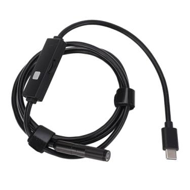 Imagem de Generic Câmera de Escopo, Lente única de 2MP ABS Cobre 8 Luzes LED Câmera de Endoscópio de Cabo Semi Rígido para IOS (1m/3,3 pés)