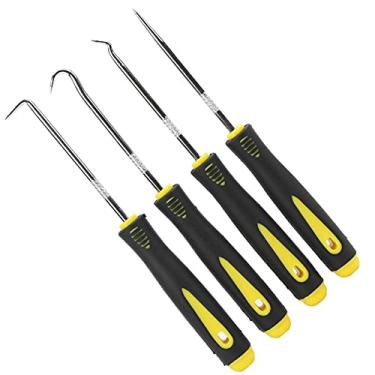 Imagem de KIMISS Conjunto de Extrator de Chave de Fenda de Vedação de óleo de Bicicleta - Ferramenta de Remoção de Gancho para Reparo de Bicicleta - 4 Configurações para Fácil Uso Aço Carbono Forte Com Alça