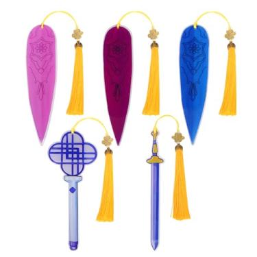 Imagem de Marcador de livro K-Pop Group Idol Hunters, marcadores de livro Pop Demon Exorcists, amantes de livros de música coreana, acessórios de leitura de anime (B)