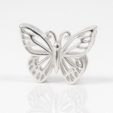 Imagem de Separador Berloque Charms Pulseira Prata Original Borboleta - Lojas La