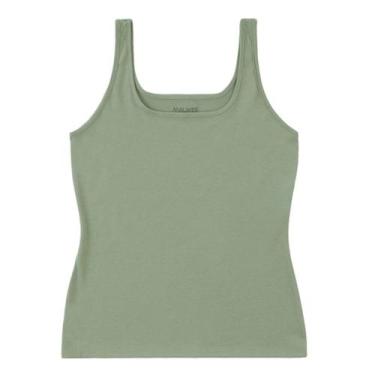 Imagem de Blusa Regata Básica Meia Malha Feminina Malwee Ref. 04494 Cor:Verde 39
