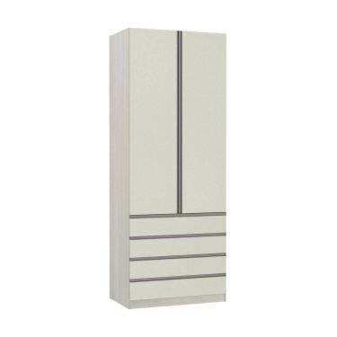 Imagem de Guarda Roupa 2 Portas 4 Gavetas 90Cm Prime Plus Luciane Móveis