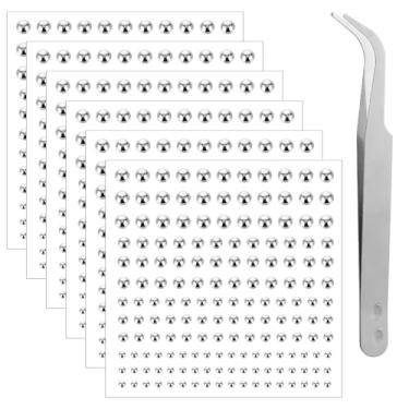 Imagem de Aphumedc Kit de piercing de rosto falso, piercings falsos prateados para sobrancelha, nariz e língua, piercings de joias de bolas para mulheres, brincos genéricos, acessórios Y2K Gems