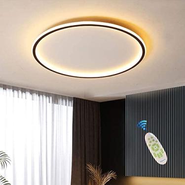 Imagem de RAUGAJ Lustres, tetos modernos de LED, minimalismo remoto regulável teto redondo ultrafino para meninas jovens sombra de cama sala de jantar cozinha corredor/30 cm