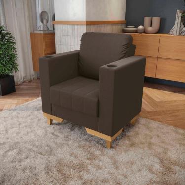 Imagem de Poltrona Maya Kappesberg Suede Café