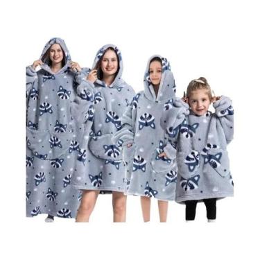 Imagem de Moletom Feminino Oversized Com Capuz De Sherpa, Quente E Aconchegante,