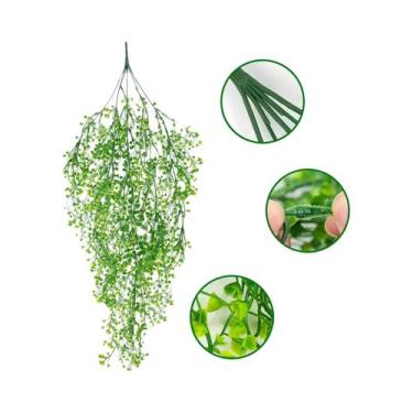 Imagem de Flores De Wisteria Artificiais Resistentes a UV, Planta Falsa Para Dec