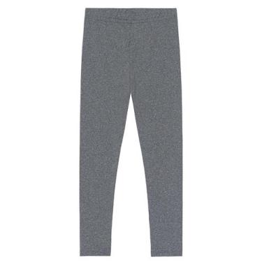 Imagem de Calça legging infantil unissex térmica leve Brandili-CINZA, 3, Cinza