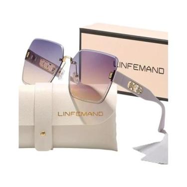 Imagem de Óculos De Sol Femininos Com Gradiente, Decoração De Pérolas E Flores, 