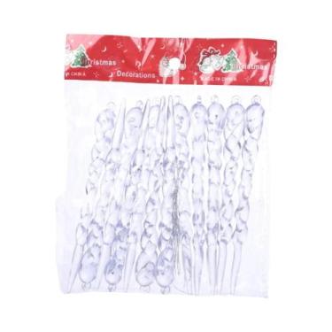 Imagem de Enfeites De Natal Em Acrílico Transparente Em Forma De Gelo, Decoraçõe