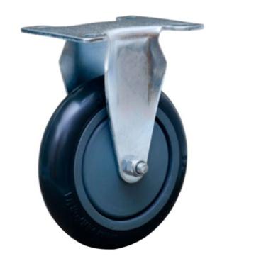 Imagem de Rodízio Giratório 4'' Com Placa Cinza Colson Profissional Resistente 65kg