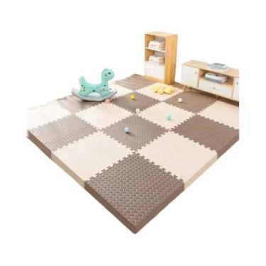 Imagem de Tapete De Brincar Para Crianças 30x30cm Em EVA, Carpete De Quebra-Cabe