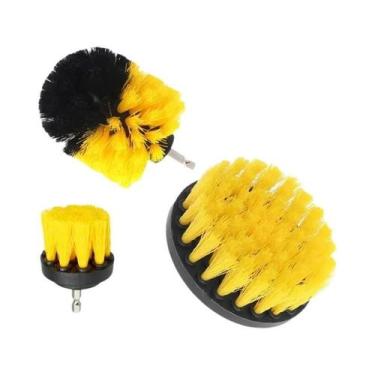 Imagem de Kit De Ferramentas De Limpeza Com Escova Para Furadeira Para Rodas De 