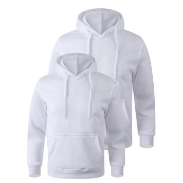 Imagem de Kit 2 Moletons Masculino Bolso Canguru Moleton Casual Capuz moletom Conforto Alta qualidade-Unissex